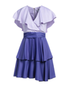 Closet Short Dresses In Purple