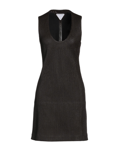 Bottega Veneta Short Dresses In Black