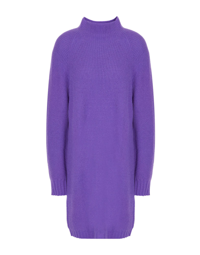 8 By Yoox Short Dresses In Purple