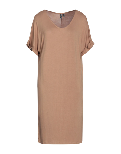 Pieces Midi Dresses In Beige