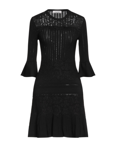 Valentino Short Dresses In Black