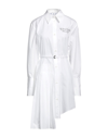 OFF-WHITE OFF-WHITE WOMAN MINI DRESS WHITE SIZE 4 COTTON, POLYESTER