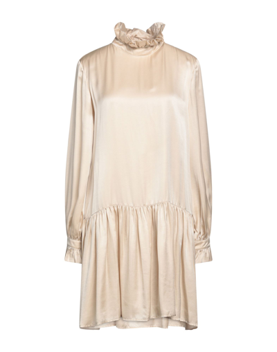 Distretto 12 Short Dresses In Beige