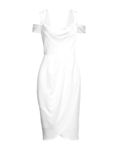 Closet Midi Dresses In White