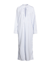 AGLINI AGLINI WOMAN MAXI DRESS WHITE SIZE 4 COTTON