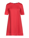 FRANKIE MORELLO FRANKIE MORELLO WOMAN MINI DRESS RED SIZE 8 POLYESTER, POLYURETHANE