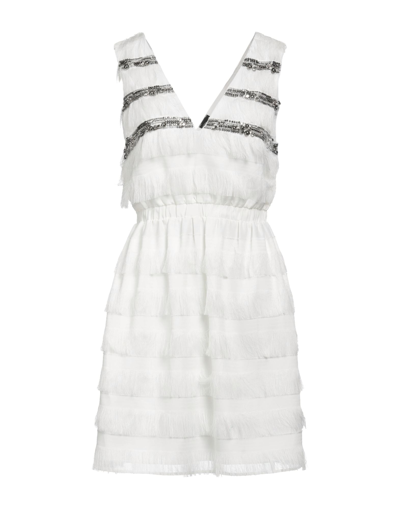 Pinko Short Dresses In White