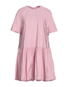 VALENTINO VALENTINO GARAVANI WOMAN MINI DRESS PINK SIZE 4 COTTON, POLYESTER