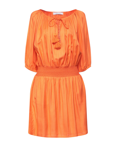 Emma & Gaia Short Dresses In Orange