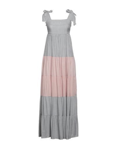 Soallure Long Dresses In Grey