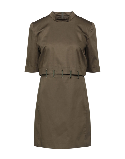 Camilla And Marc Short Dresses In Military Green