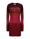 GCDS GCDS WOMAN MINI DRESS FUCHSIA SIZE M VISCOSE, METALLIC FIBER, POLYESTER, POLYAMIDE