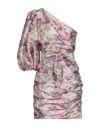 Loveshackfancy Floral-print One-shoulder Dress In Light Green