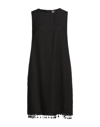 'S MAX MARA 'S MAX MARA WOMAN MIDI DRESS BLACK SIZE 6 LINEN, COTTON, ELASTANE