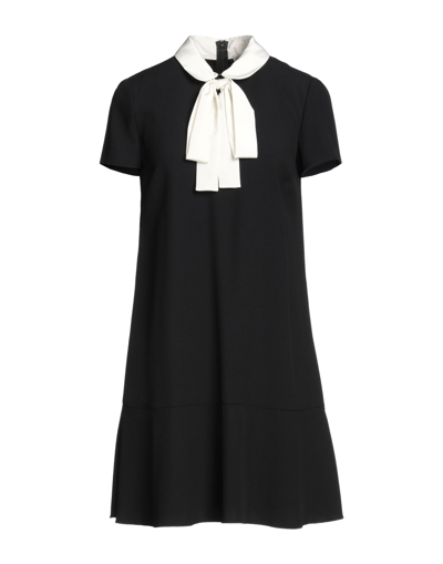 Red Valentino Short Dresses In Black