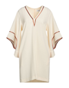 Space Simona Corsellini Short Dresses In Beige