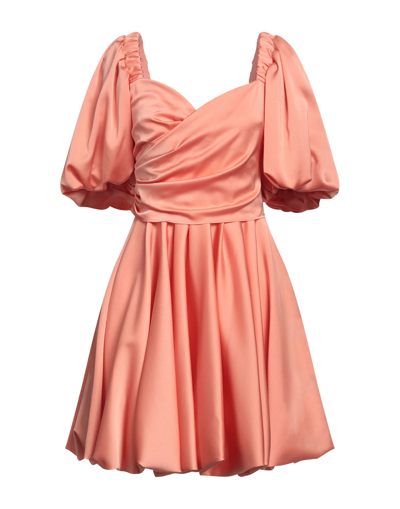 Space Simona Corsellini Short Dresses In Apricot