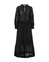 Space Simona Corsellini Midi Dresses In Black