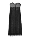 LORENA ANTONIAZZI LORENA ANTONIAZZI WOMAN MINI DRESS BLACK SIZE 6 POLYESTER, ELASTANE, METALLIC FIBER, NYLON, SILK