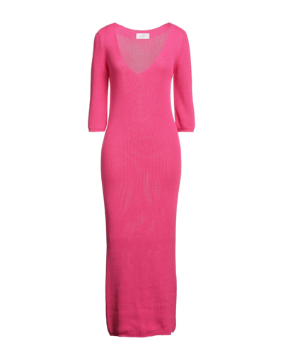Soallure Midi Dresses In Pink