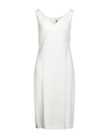 Manila Grace Midi Dresses In White