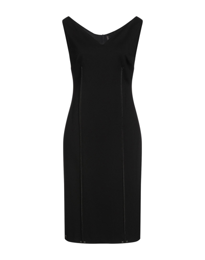 Manila Grace Midi Dresses In Black