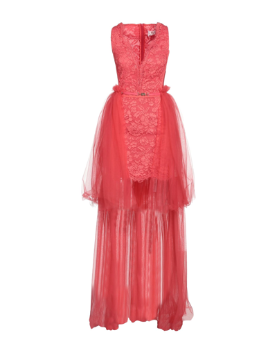 Elisabetta Franchi Short Dresses In Red
