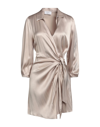 Soallure Short Dresses In Beige