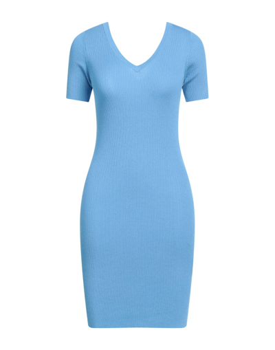 Jacqueline De Yong Short Dresses In Blue