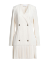 Soallure Short Dresses In White