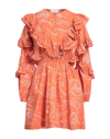 Roseanna Short Dresses In Rust