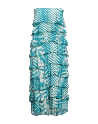 Soallure Midi Dresses In Blue
