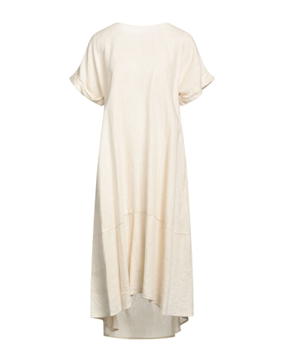 Rossopuro Midi Dresses In Beige