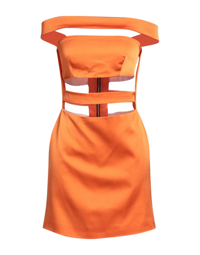 Nineminutes Short Dresses In Orange