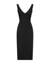 Soallure Midi Dresses In Black