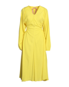 Ndegree21 Midi Dresses In Yellow