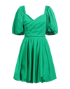 Space Simona Corsellini Short Dresses In Green