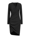 ALBERTO AUDENINO ALBERTO AUDENINO WOMAN MINI DRESS BLACK SIZE M POLYESTER