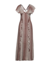 Soallure Long Dresses In Brown