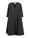Soallure Midi Dresses In Black