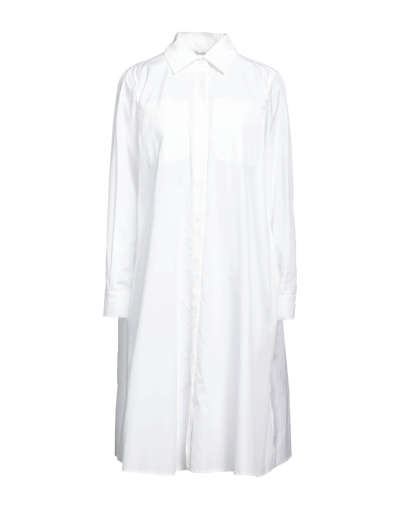 Max Mara Midi Dresses In White