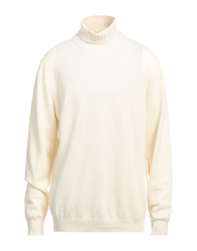 MALO MALO MAN TURTLENECK IVORY SIZE 50 VIRGIN WOOL