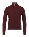 Gran Sasso Turtlenecks In Maroon