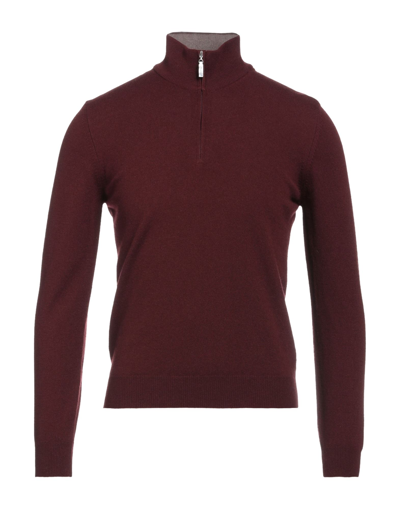 Gran Sasso Turtlenecks In Maroon