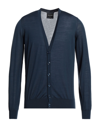 Giorgio Armani Cardigans In Slate Blue