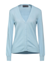 Tru Trussardi Cardigans In Sky Blue