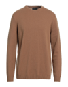 Liu •jo Man Man Sweater Camel Size Xxl Wool In Beige