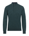 Gran Sasso Turtlenecks In Deep Jade