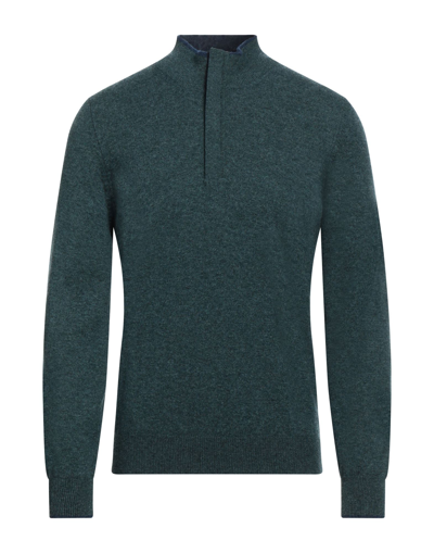 Gran Sasso Turtlenecks In Deep Jade