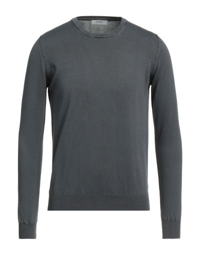 Alpha Studio Sweaters In Grey